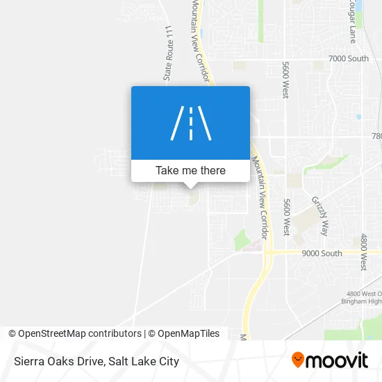 Sierra Oaks Drive map