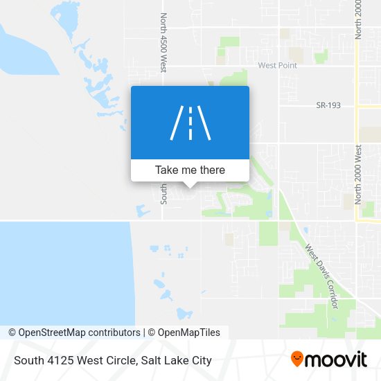 Mapa de South 4125 West Circle