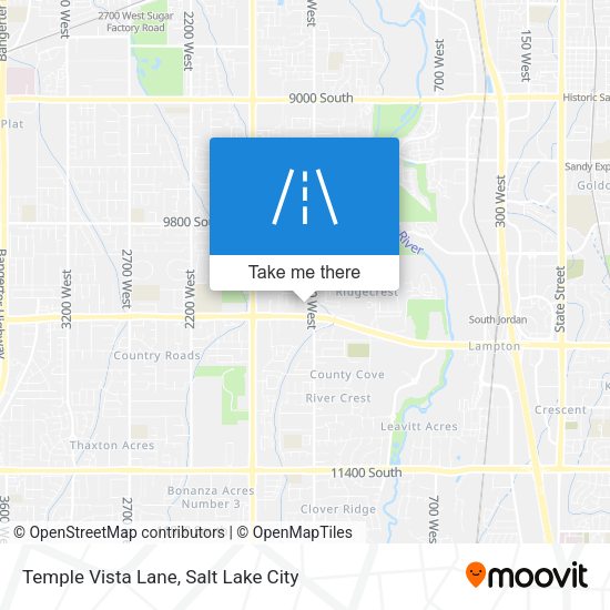 Temple Vista Lane map