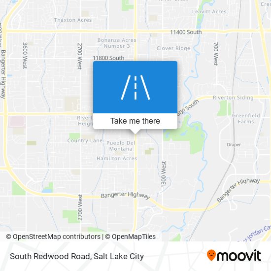 South Redwood Road map