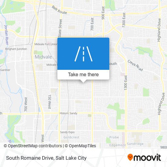 South Romaine Drive map