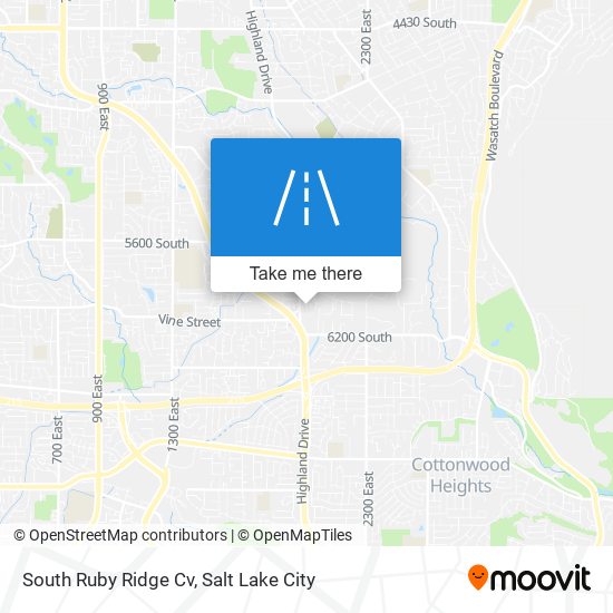 South Ruby Ridge Cv map