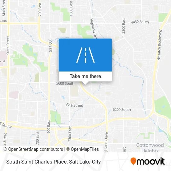 South Saint Charles Place map