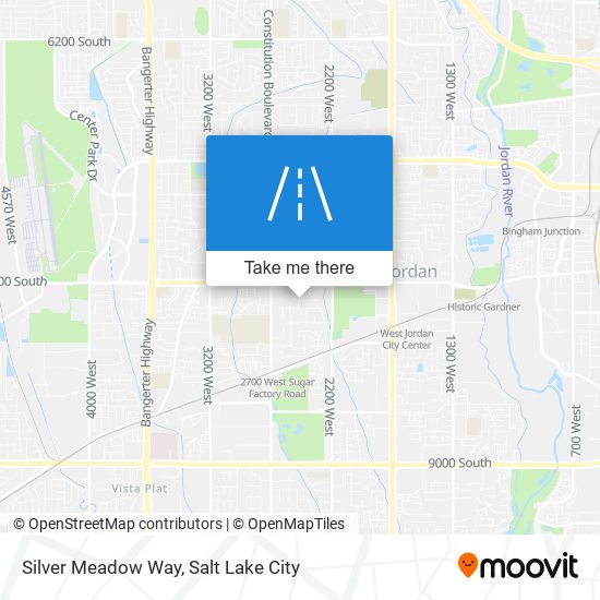 Silver Meadow Way map