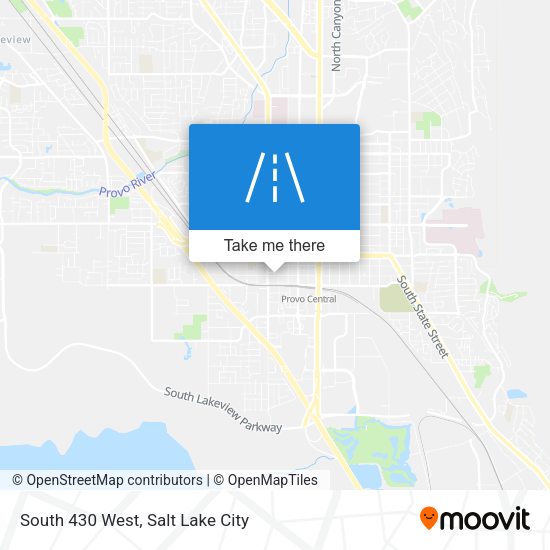 South 430 West map