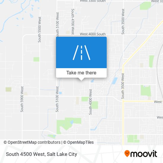 South 4500 West map