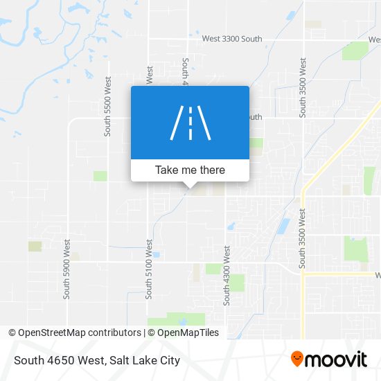South 4650 West map