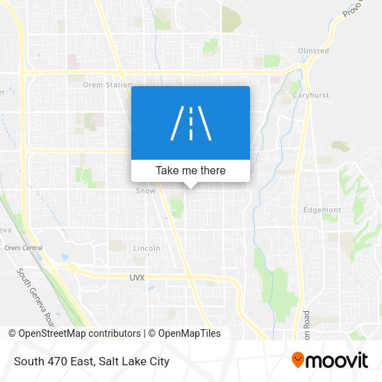 South 470 East map