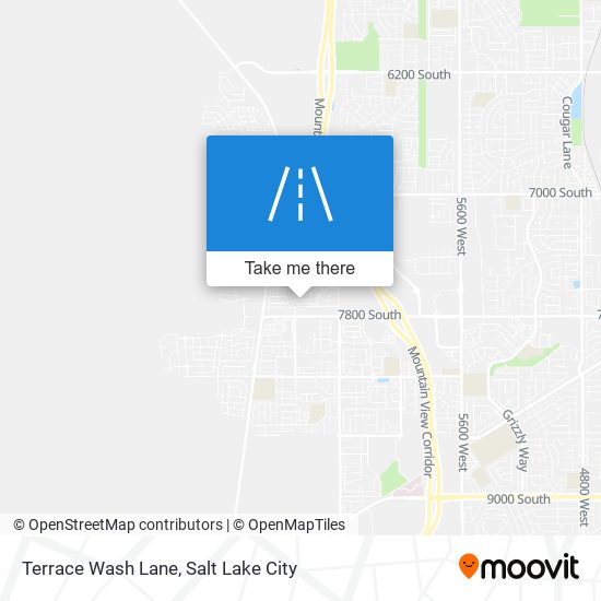 Terrace Wash Lane map