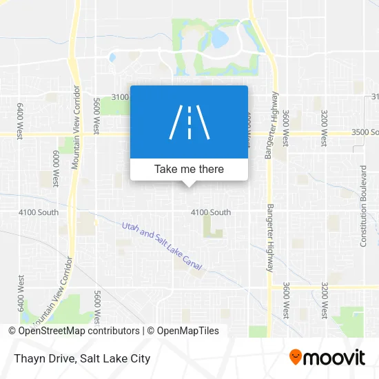 Thayn Drive map