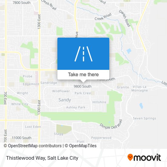 Thistlewood Way map