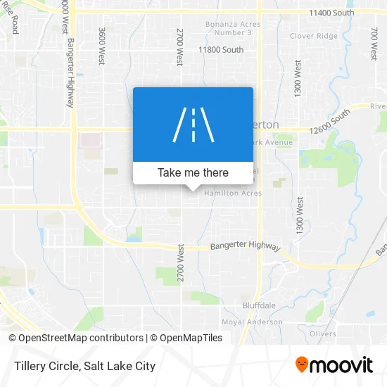 Tillery Circle map