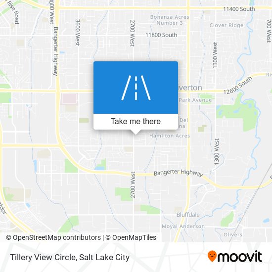 Tillery View Circle map