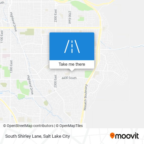 South Shirley Lane map