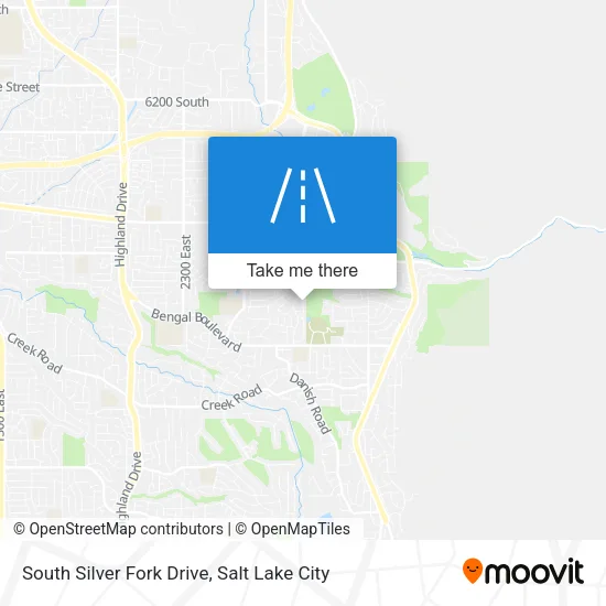 South Silver Fork Drive map