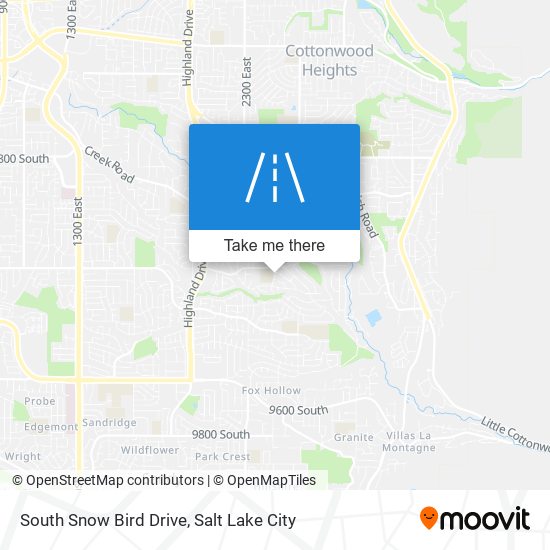 South Snow Bird Drive map