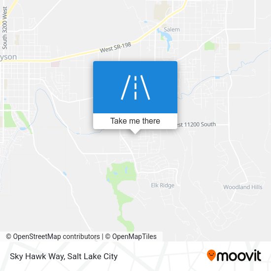 Sky Hawk Way map