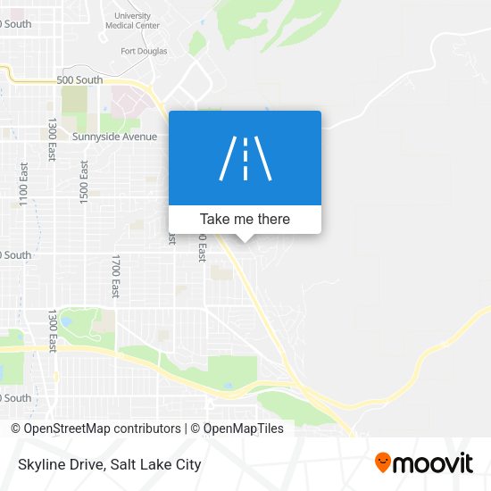 Mapa de Skyline Drive