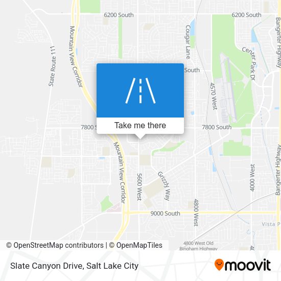 Mapa de Slate Canyon Drive