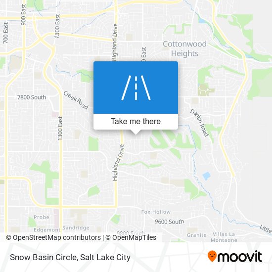 Snow Basin Circle map