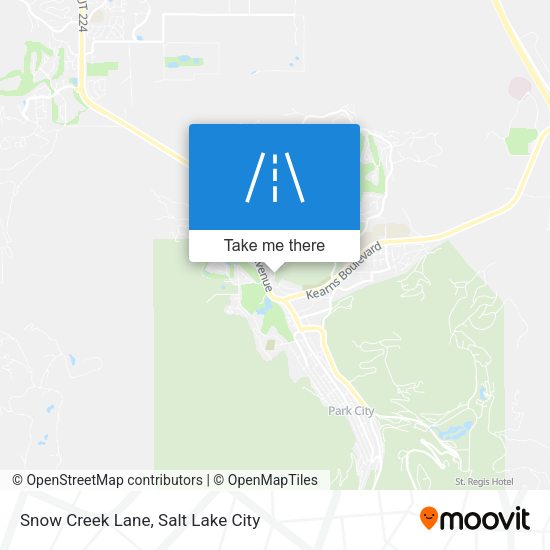 Snow Creek Lane map
