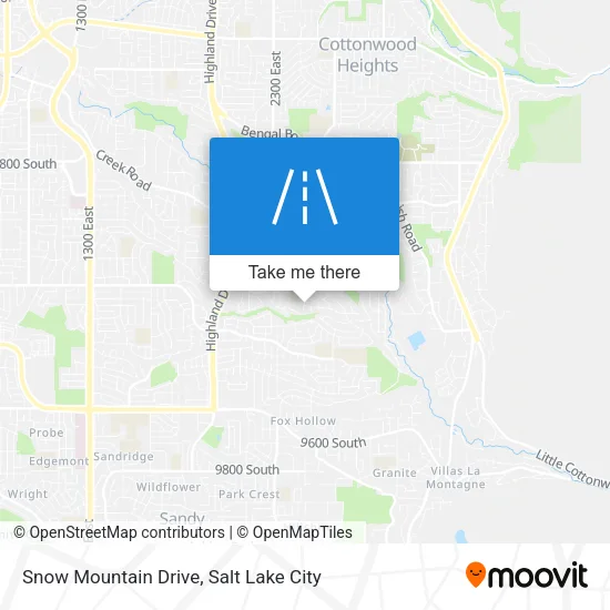 Snow Mountain Drive map