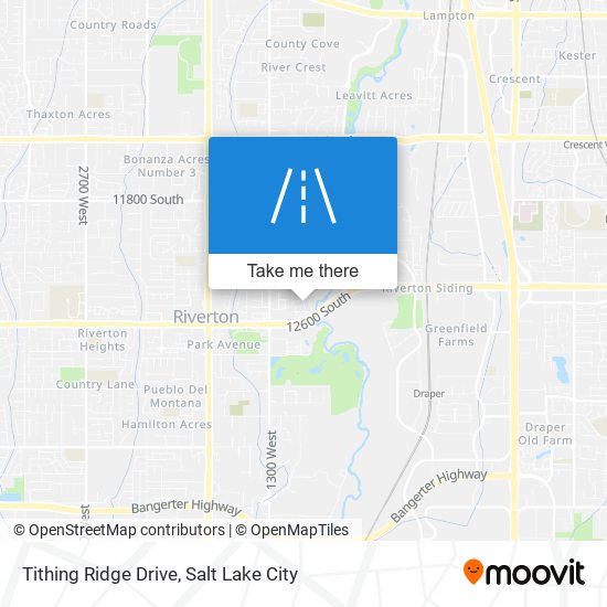 Tithing Ridge Drive map