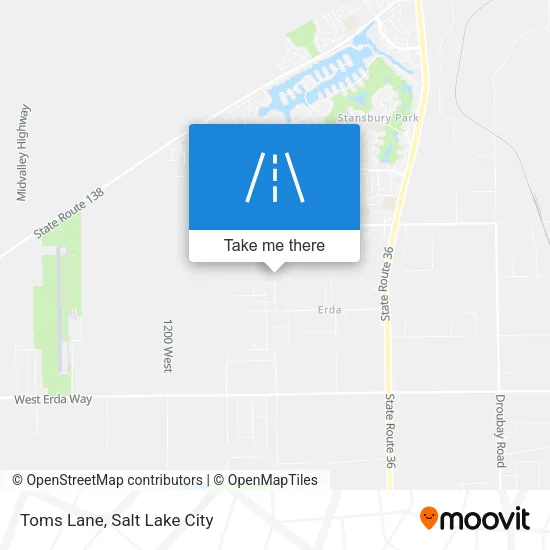 Toms Lane map