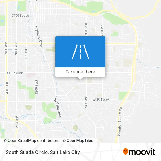 South Suada Circle map