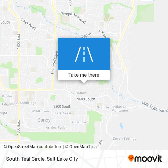 South Teal Circle map