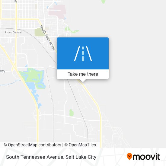 South Tennessee Avenue map