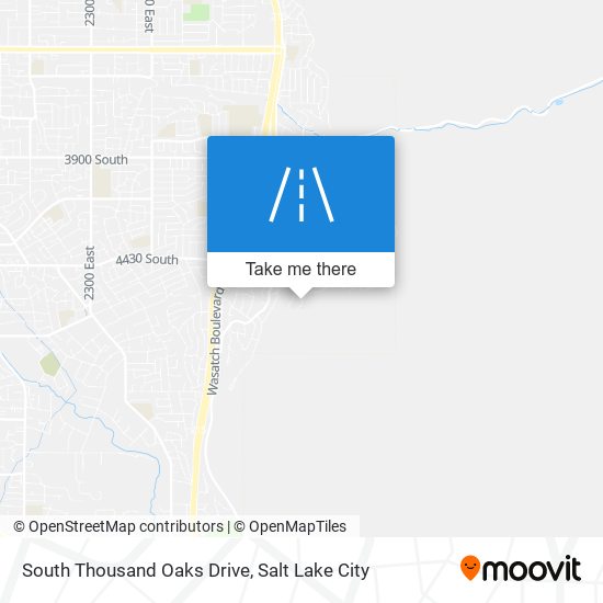 South Thousand Oaks Drive map