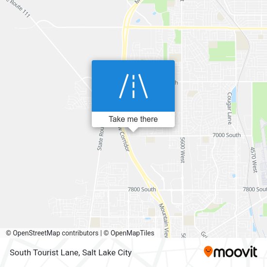 South Tourist Lane map