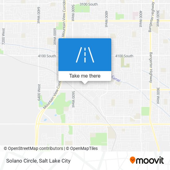 Solano Circle map