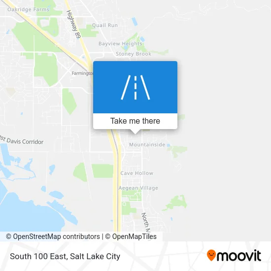 South 100 East map
