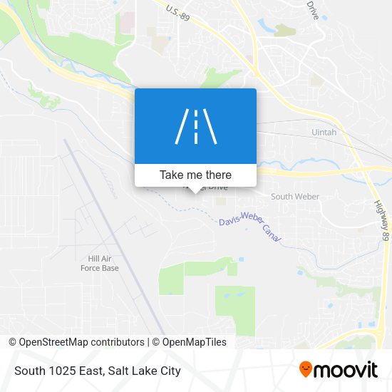 Mapa de South 1025 East