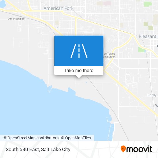 South 580 East map