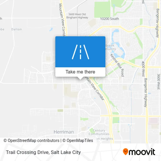 Trail Crossing Drive map