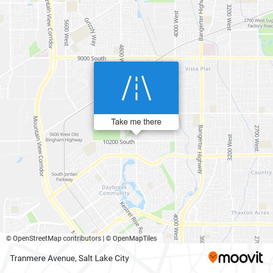 Tranmere Avenue map