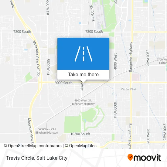 Travis Circle map