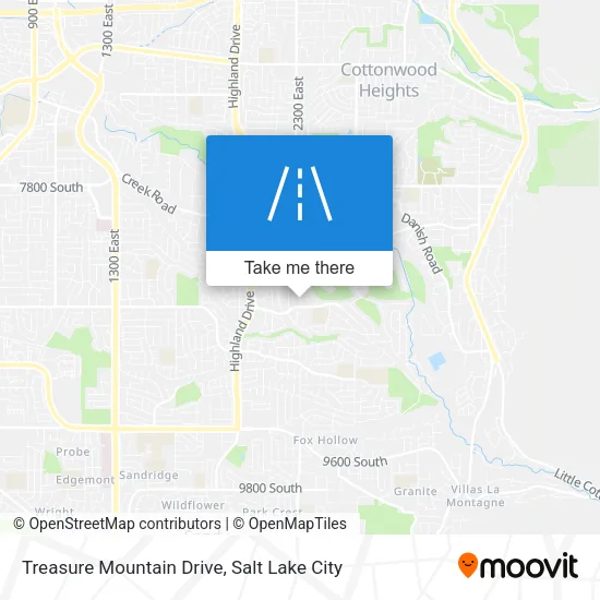 Treasure Mountain Drive map