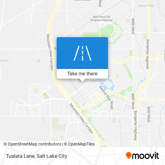 Tualata Lane map