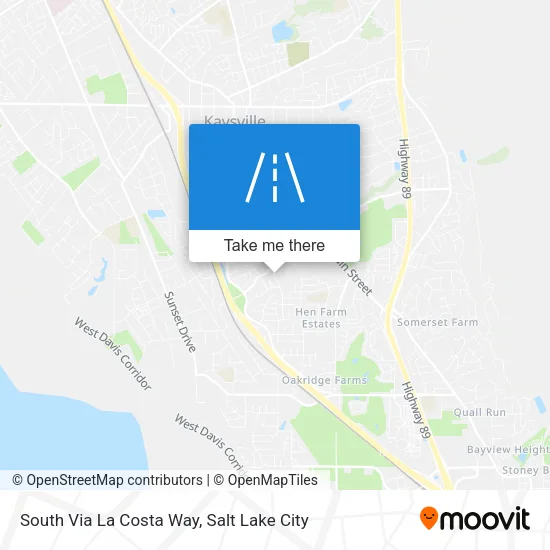 South Via La Costa Way map