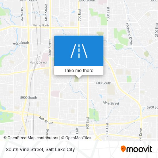 South Vine Street map