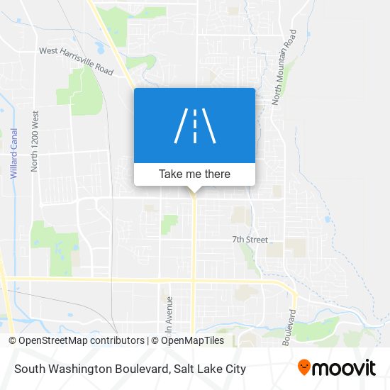 Mapa de South Washington Boulevard