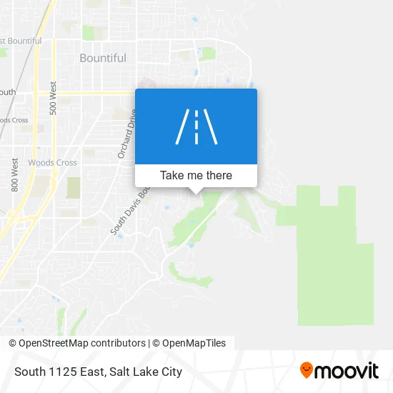 South 1125 East map