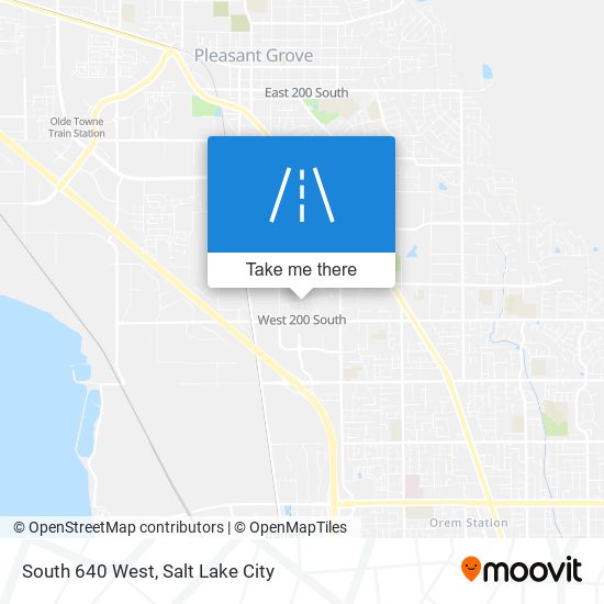Mapa de South 640 West