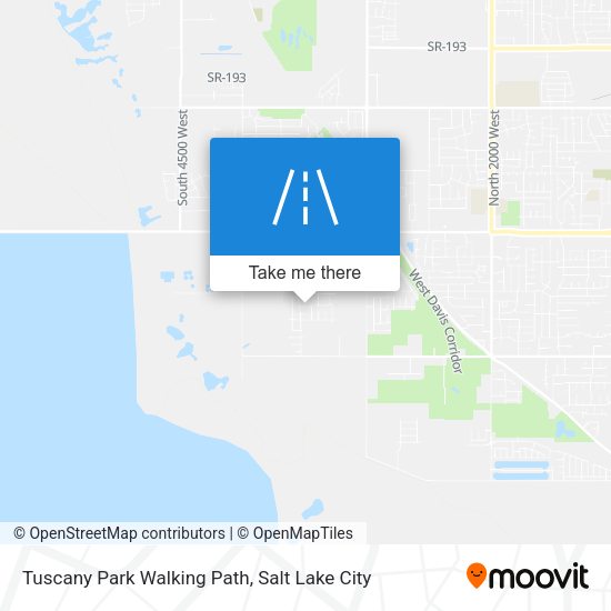 Tuscany Park Walking Path map