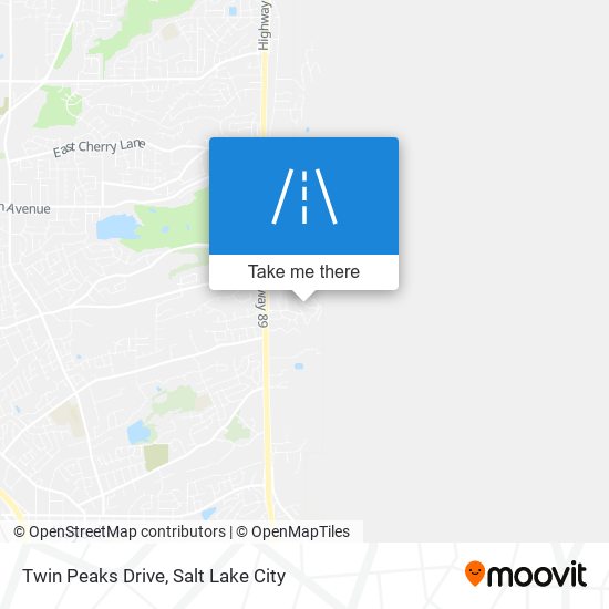 Twin Peaks Drive map