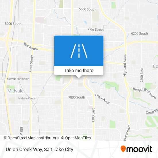 Union Creek Way map